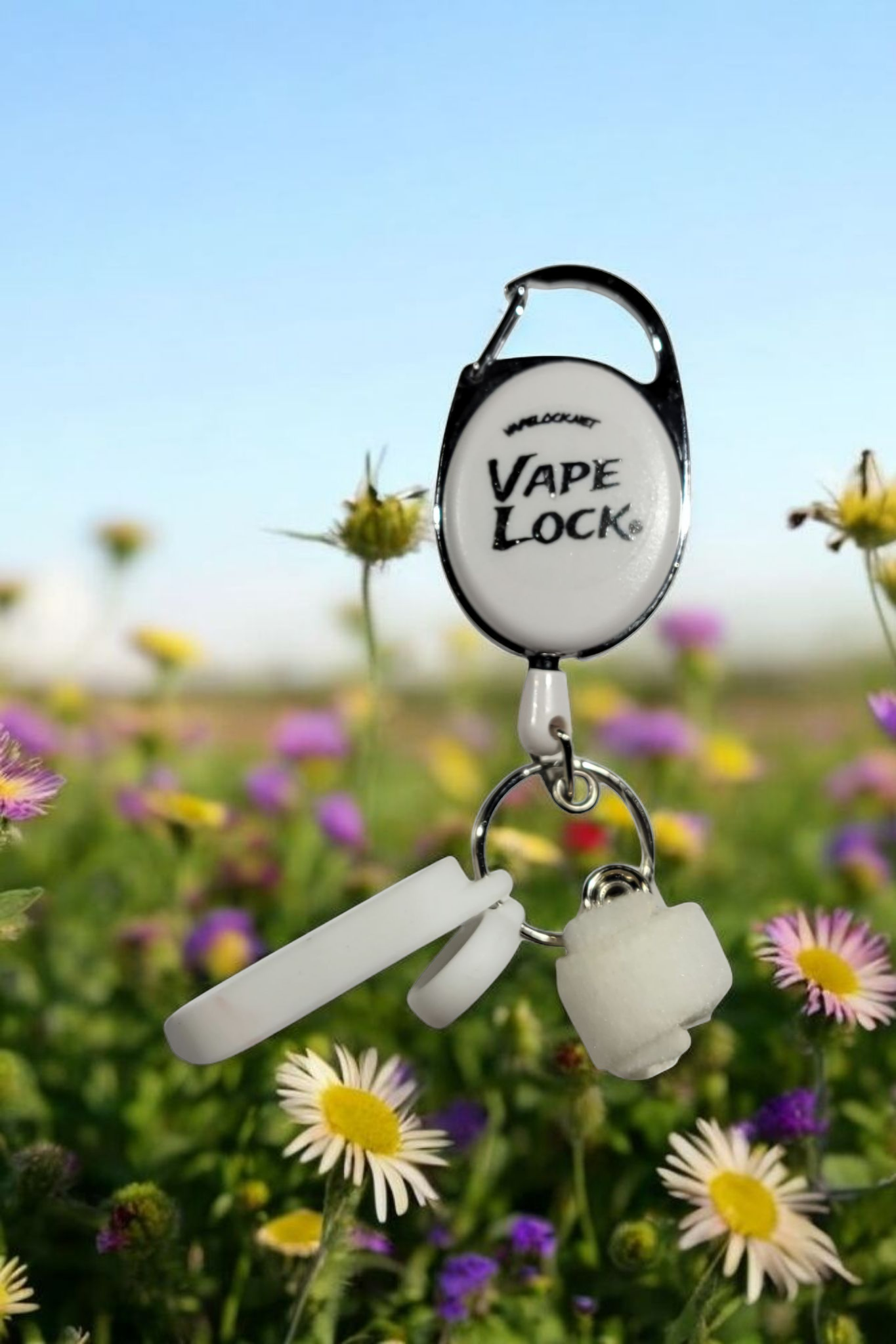 Vapelock Patent Pending Retracting Vape Clip