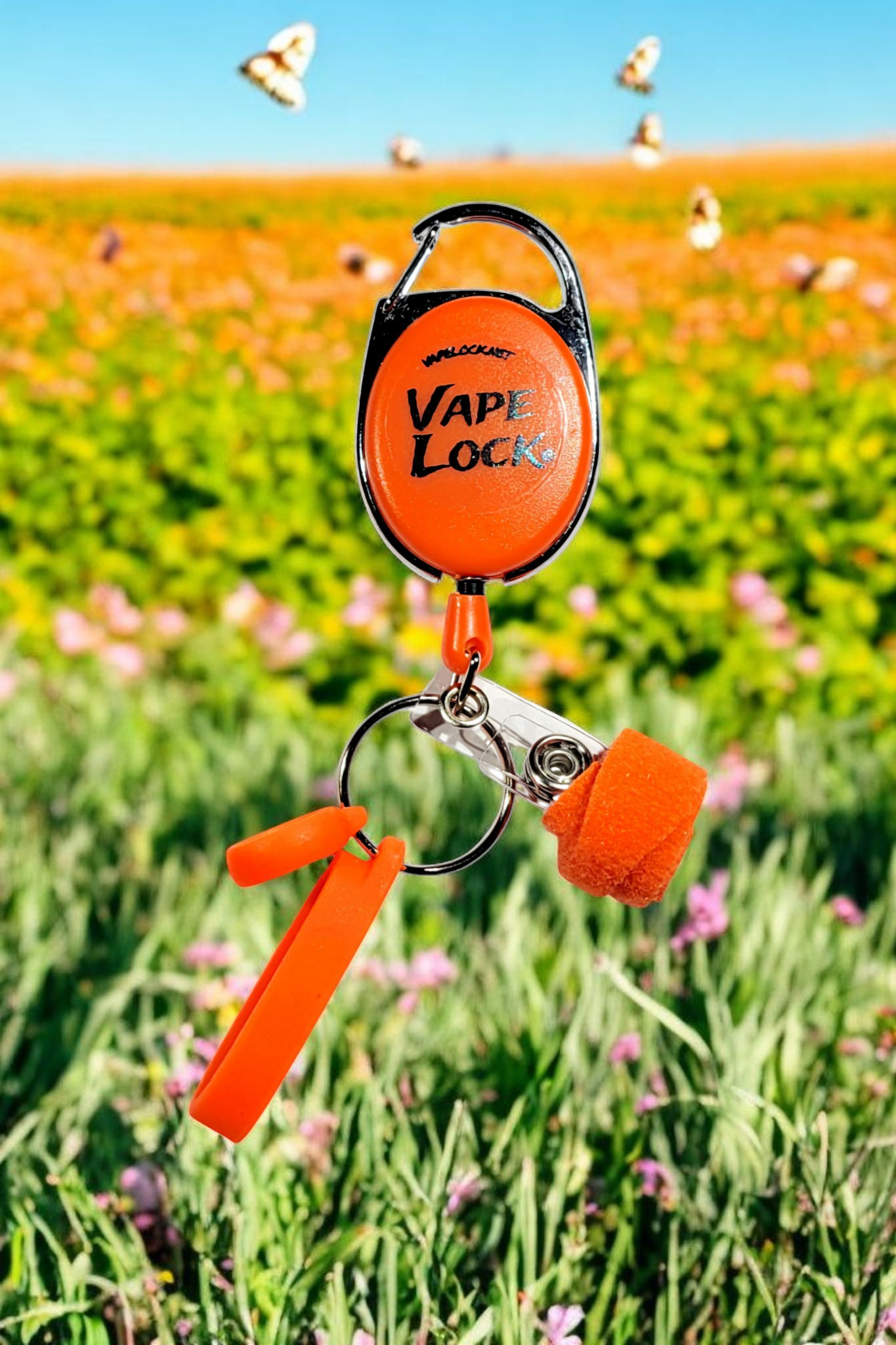 Vapelock Patent Pending Retracting Vape Clip