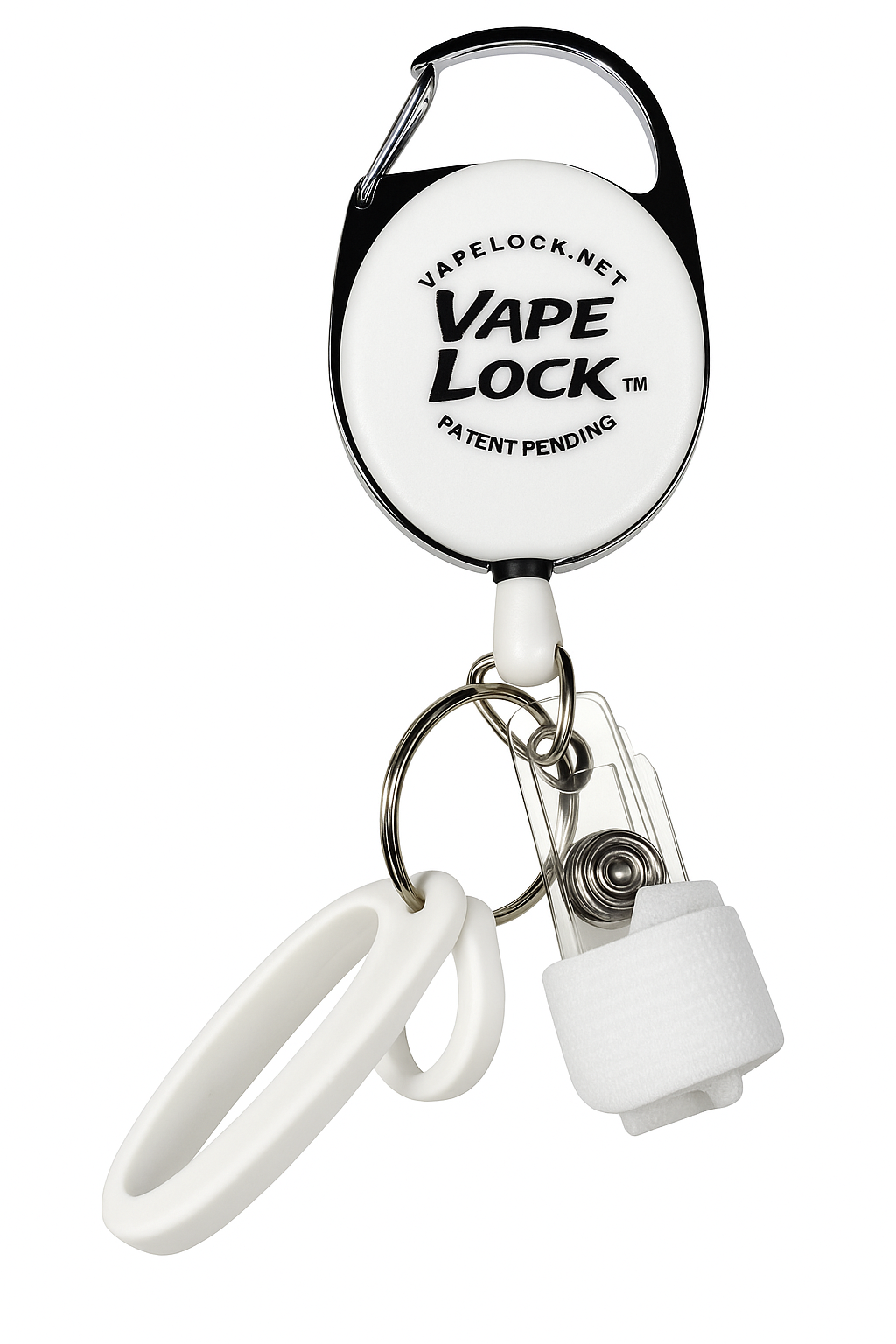 Vapelock Patent Pending Retracting Vape Clip